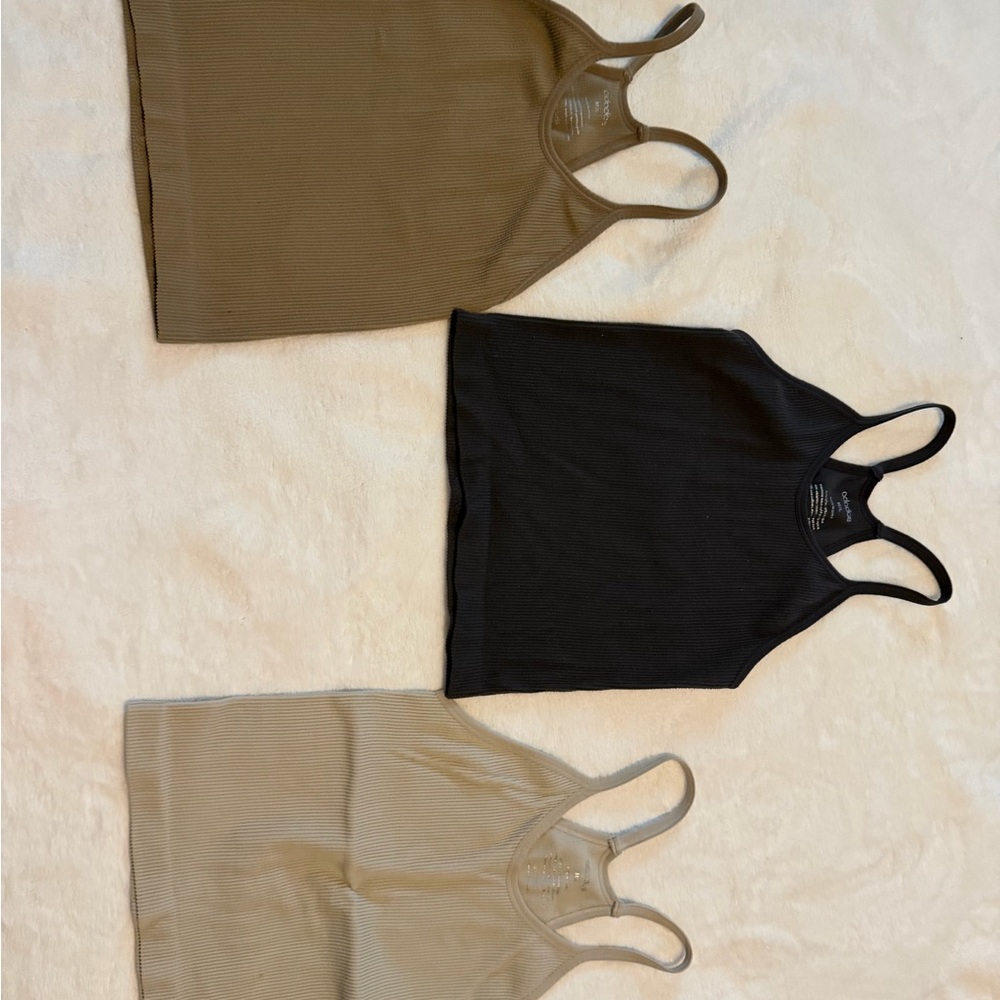 Women's Camisole Set - Black, Tan, Brown